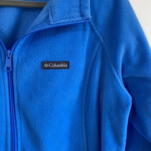 Columbia Sky Blue Fleece Zip Up Jacket Benton Springs Classic Jacket - Picture 2 of 5